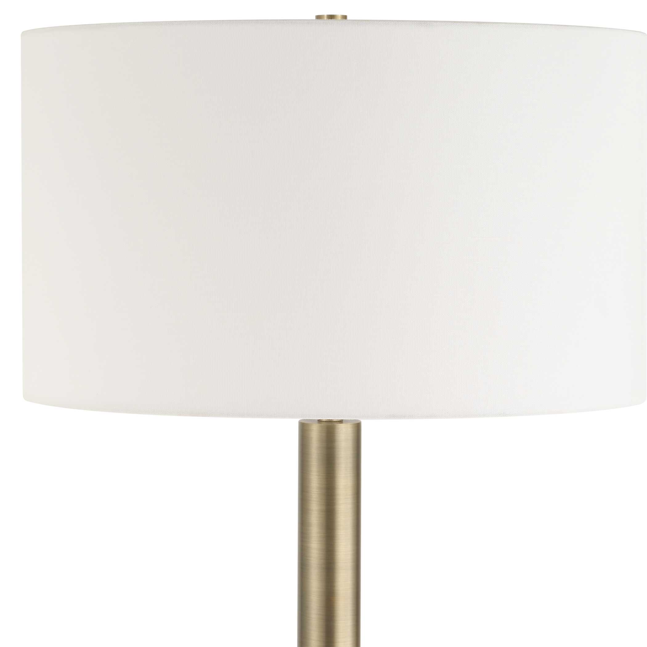 Hudson Gold Floor Lamp, by Uttermost, 19" width x 61.5" height x 19" depth View 6