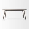 Nicholas 72'L x 39'W Dining Table | Modern | Brown Wood & Metal/Wood | Seats 6, by Mercana, 72" length x 39" width x 30" height thumbnail 7