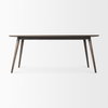 Nicholas 72'L x 39'W Dining Table | Modern | Brown Wood & Metal/Wood | Seats 6, by Mercana, 72" length x 39" width x 30" height thumbnail 7