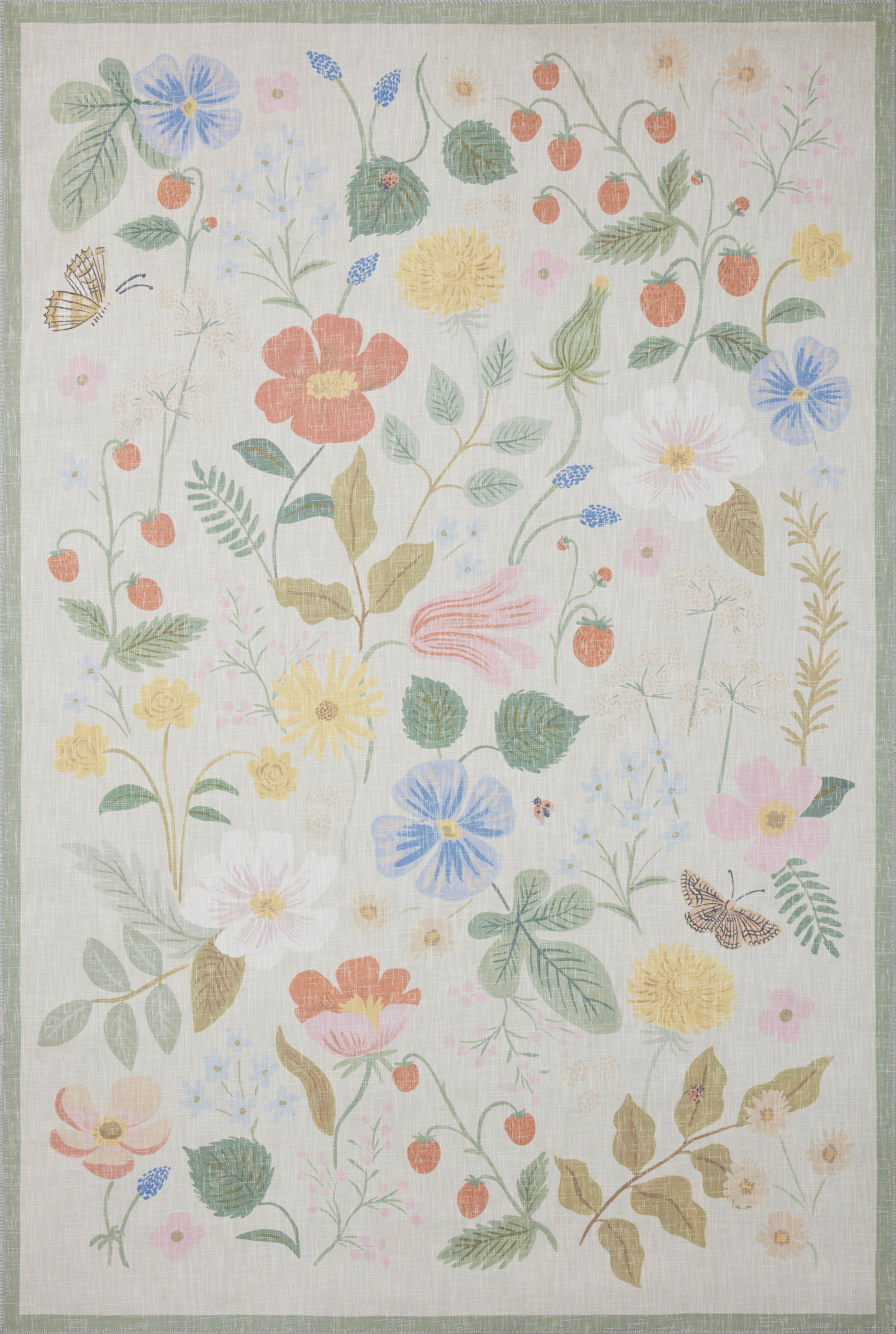 Rifle Paper Co. x Loloi Cotswolds Rug large image 