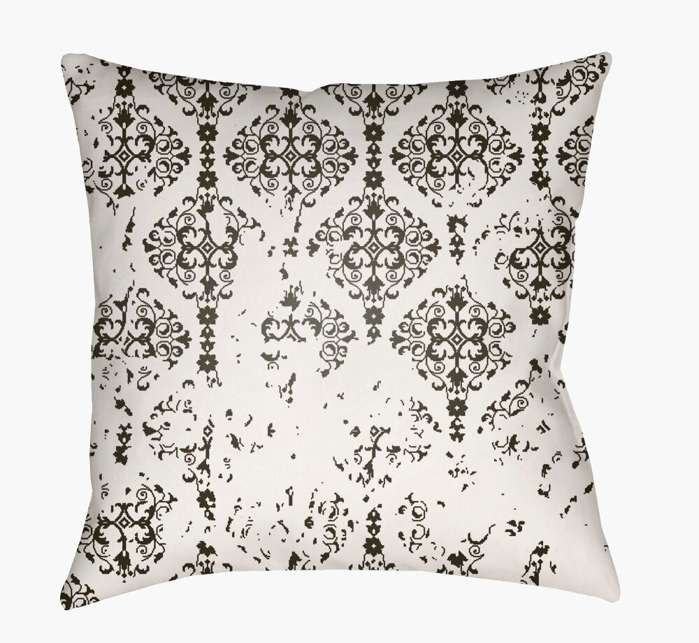 Moody Damask Accent Pillow, Decorative Pillow by Surya, 20" length x 20" width