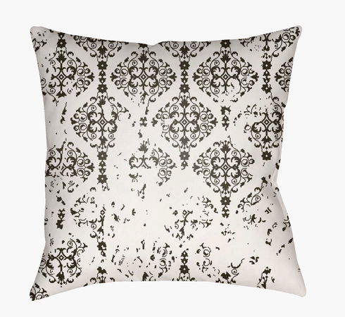 Moody Damask Accent Pillow