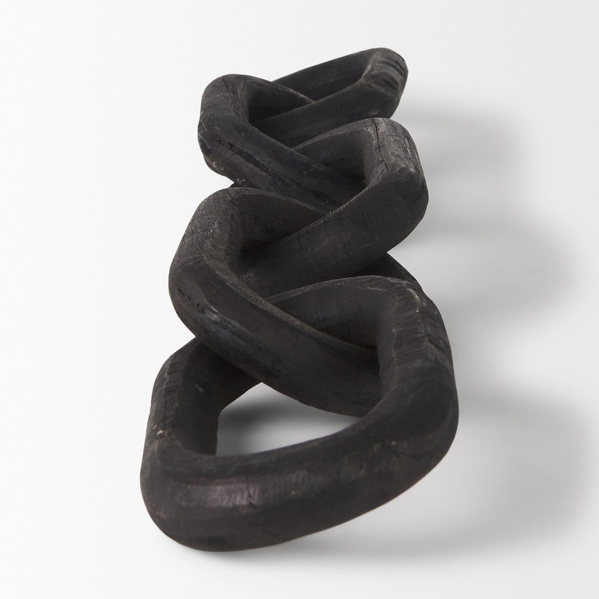 Alix  Black Wood Link Chain Decorative Object, by Mercana, 29" length x 5" width x 5" height View 7