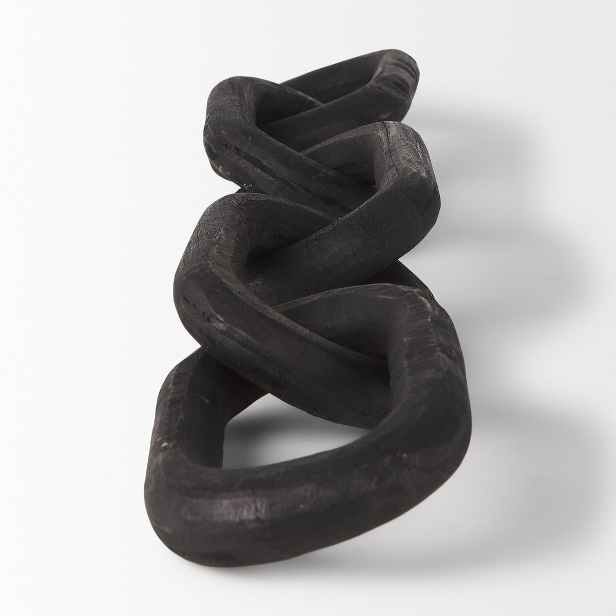Alix  Black Wood Link Chain Decorative Object, by Mercana, 29" length x 5" width x 5" height View 7