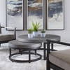 Aiyara Gray Nesting Tables Set/2, Side & End Table by Uttermost, 42.5" width x 18" height x 42.5" depth thumbnail 2