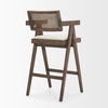 Indie Low Back 29.5in Seat Bar Stool | Medium Brown, Counter & Bar Stool by Mercana, 21.25" length x 21.5" width x 41.75" height thumbnail 6