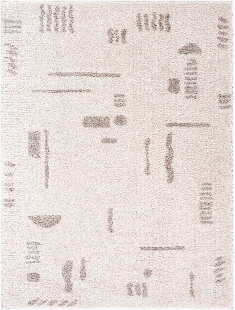Fossay Shag Machine Woven Rug, by Surya, 2'11.43" length x 1'11.62" width