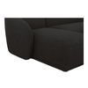 Faye Left Sectional Black Boucle, Sectional Sofa by Moe's Home, 112" width x 29.8" height x 59.65" depth thumbnail 5