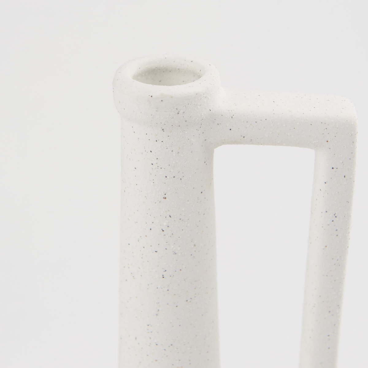 Burton 14.2H Medium White Ceramic Jug Vase, by Mercana, 5.51" length x 5.51" width x 12.6" height View 7