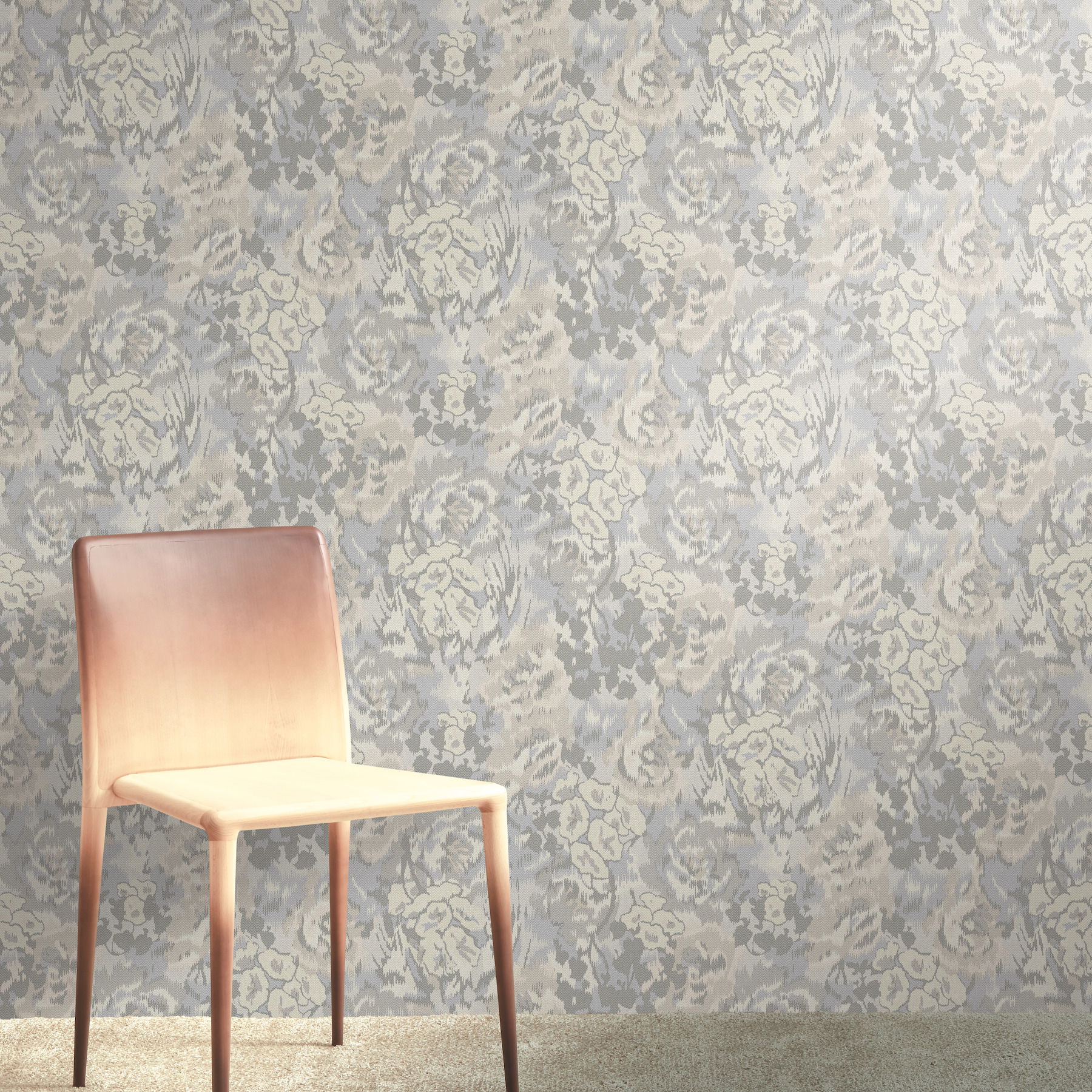 Flower Pot Grey Wallpaper large image 