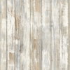 Distressed Wood Tan Peel & Stick Wallpaper, by York Wall, 16'6" length x 1'8.5" width x 0.02" depth thumbnail
