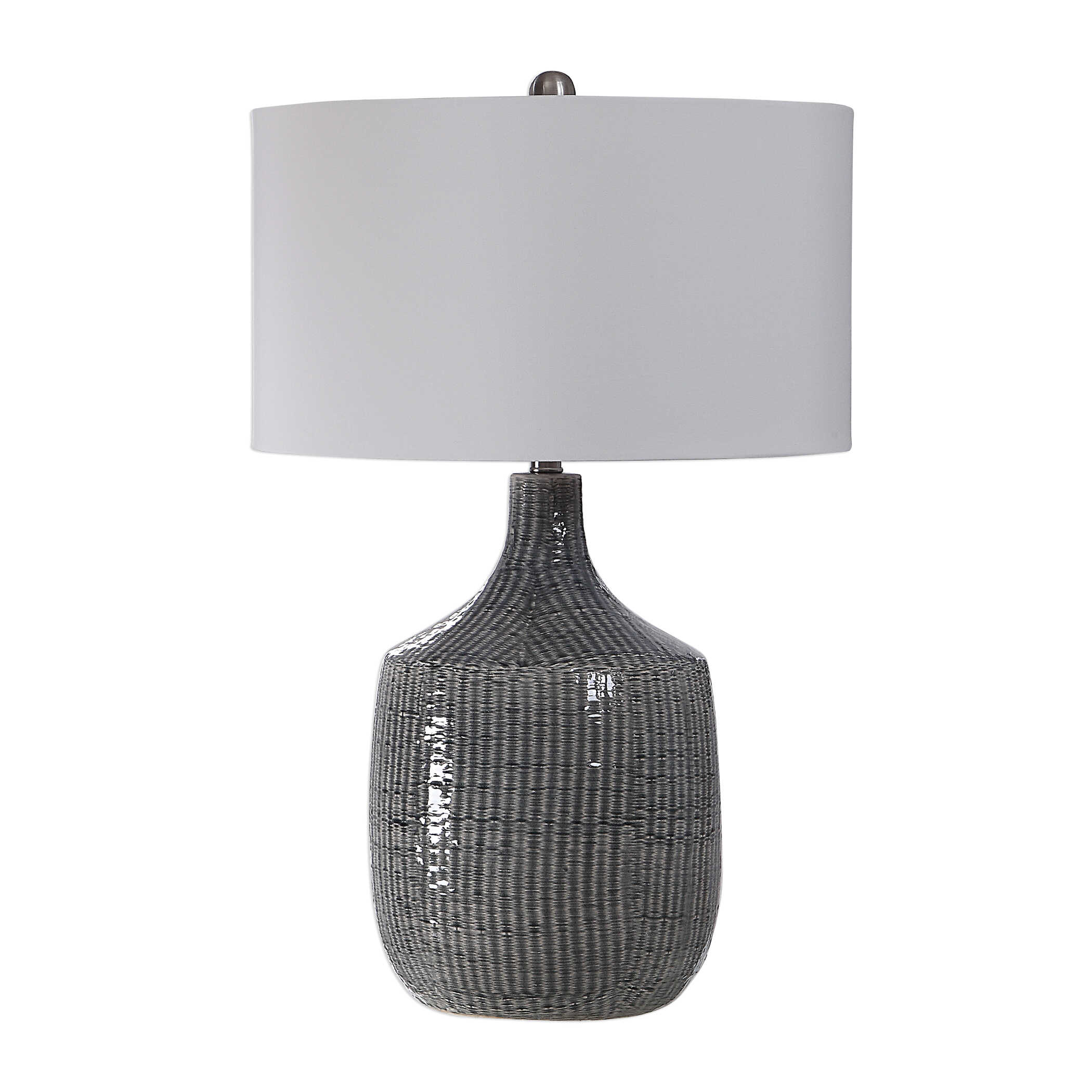 Felipe Distressed Gray Table Lamp large image 