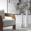 Forma White Ceramic Vases Large Set/2, by Uttermost, 5.5" width x 29.5" height x 5.5" depth thumbnail 2