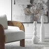 Forma White Ceramic Vases Large Set/2, by Uttermost, 5.5" width x 29.5" height x 5.5" depth thumbnail 2