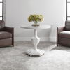 Kabarda White Foyer Table, Furniture by Uttermost, 32" width x 30" height x 32" depth thumbnail 2