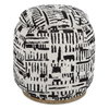 Dialogue Poof Ottoman, by Uttermost, 18" width x 18" height x 18" depth thumbnail 1