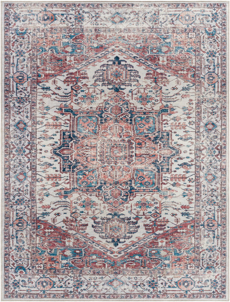 Amelie Machine Woven Rug, by Surya, 1'3.75" length x 1'3.75" width