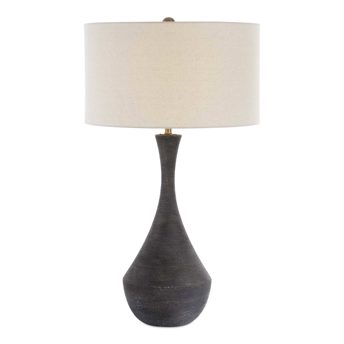Helston Dark Charcoal Table Lamp, by Uttermost, 19" width x 34" height x 19" depth View 1