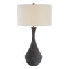 Helston Dark Charcoal Table Lamp, by Uttermost, 19" width x 34" height x 19" depth thumbnail 1