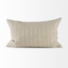 Danika  Beige and Gold Fabric Decorative Pillow Cover thumbnail 2
