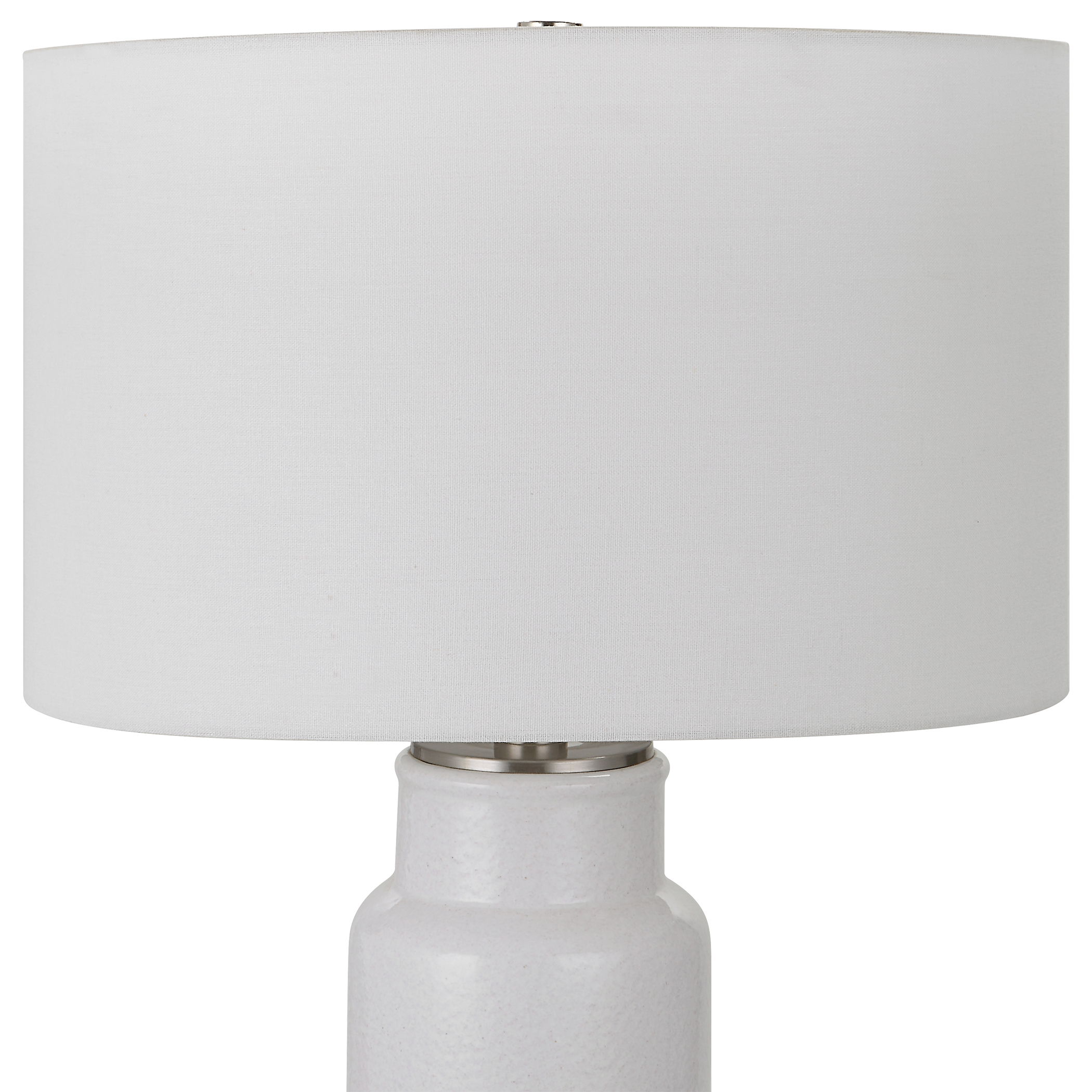 Albany White Farmhouse Table Lamp large image 