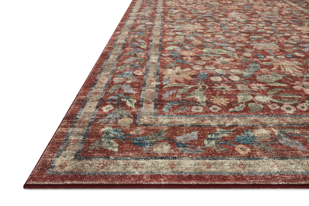 Rifle Paper Co. x Loloi Courtyard Rug, 5' length x 7'6" width View 3