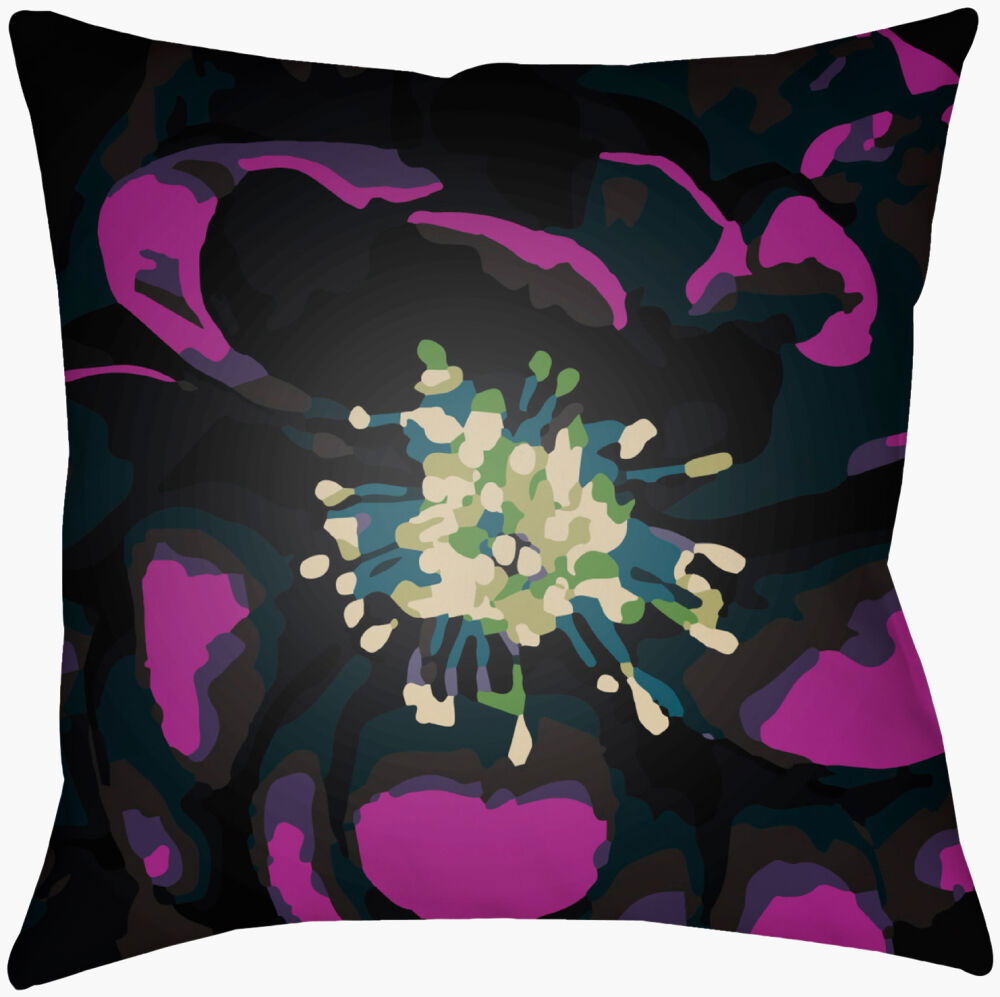 Abstract Floral Accent Pillow large image 