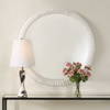 Akiko White Round Mirror, by Uttermost, 35.5" width x 35.5" height x 2.75" depth thumbnail 2