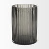 Dawn Short Smokey Black Glass Vase thumbnail 5