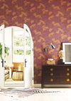 Tibetan Tigers Orange & Gold Wallpaper thumbnail 2