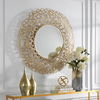 Swirl Round Gold Mirror thumbnail 4