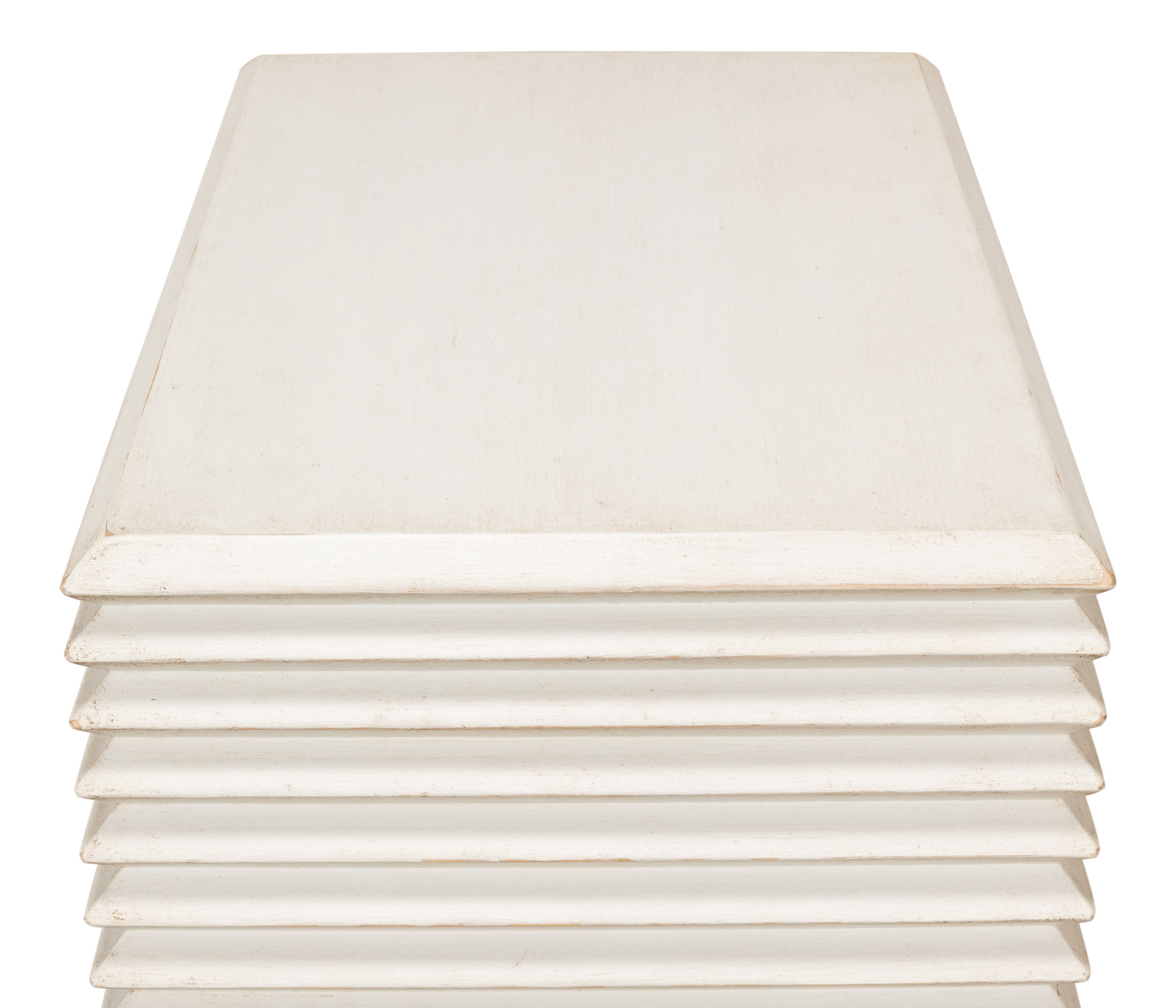 Stacked Side Table, Antique White, Side & End Table by Sarreid, 20" length x 16" width x 24" height View 23