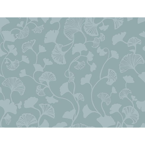 Gingko Trail Blue Wallpaper