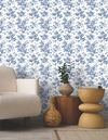 Anemone Toile Navy Wallpaper thumbnail 4