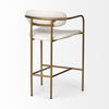 Parker  Cream Fabric Seat Gold Metal Counter Stool thumbnail 9