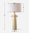 Florero Pale Yellow Table Lamp, by Uttermost, 1'5" width x 2'8" height x 1'5" depth thumbnail 3