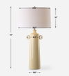 Florero Pale Yellow Table Lamp thumbnail 2