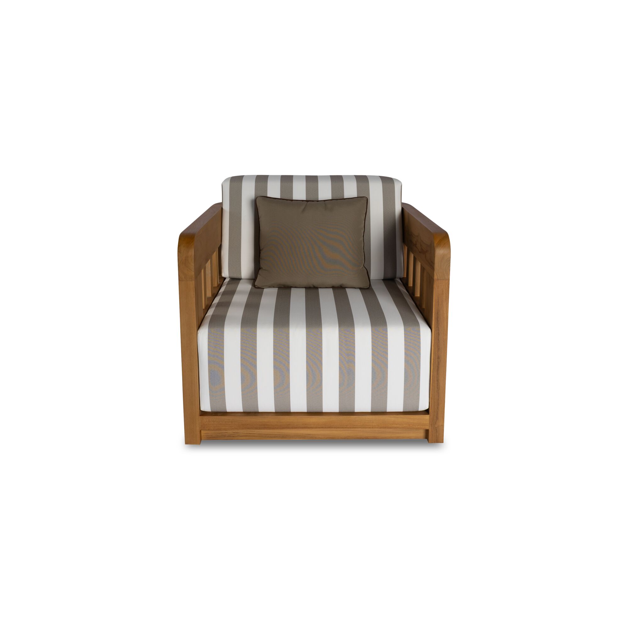 Adelaide Outdoor Accent Chair Brown Stripe, Sofas & Sectional by Moe's Home, 27.56" width x 32.01" height x 34.09" depth View 1