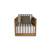 Adelaide Outdoor Accent Chair Brown Stripe, Sofas & Sectional by Moe's Home, 27.56" width x 32.01" height x 34.09" depth thumbnail 1