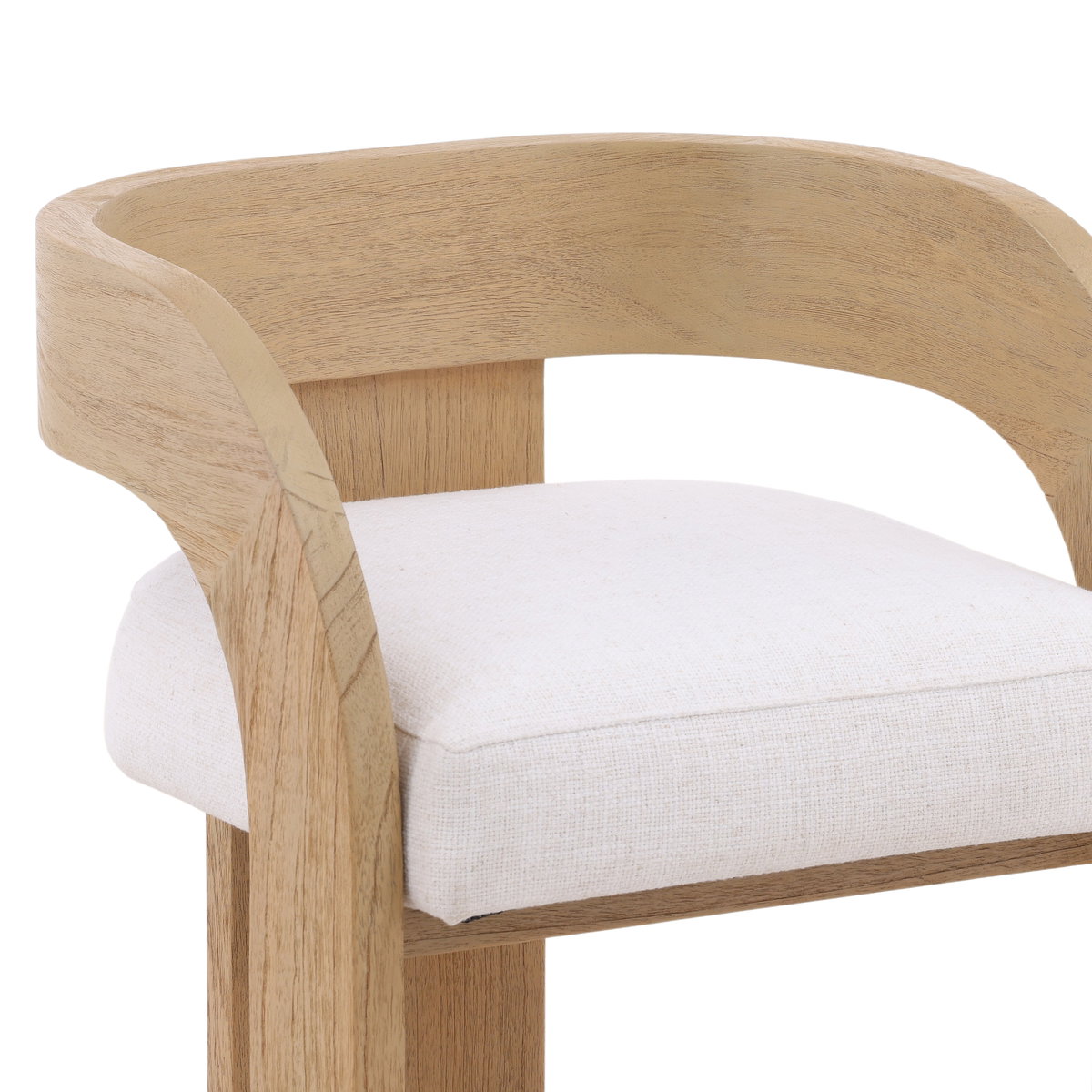 Tyson Counter Stool Cream, Counter & Bar Stool by Dovetail, 20.38" width x 34.25" height x 20.5" depth View 6