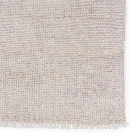 Jaipur Living Origin SAG05 Handknotted Solid White and Light Gray Area Rug (8