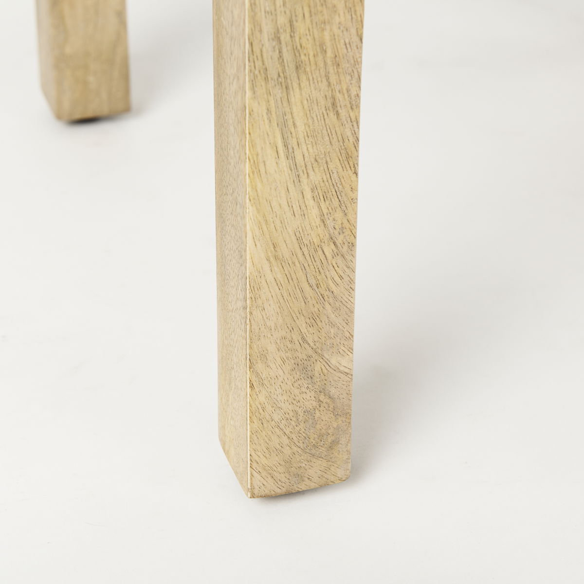 Candace Light Wood Bridge Accent Table, Side & End Table by Mercana, 20" length x 20" width x 22" height View 9
