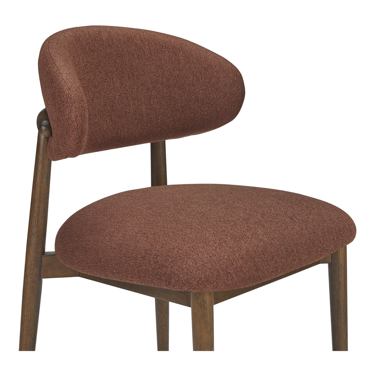 Ellie Dining Chair Rust, by Moe's Home, 20.75" width x 32" height x 20.5" depth View 5
