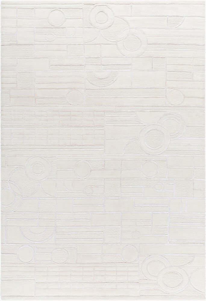 Transcendence Handmade Rug, by Surya, 1'6" length x 1'6" width