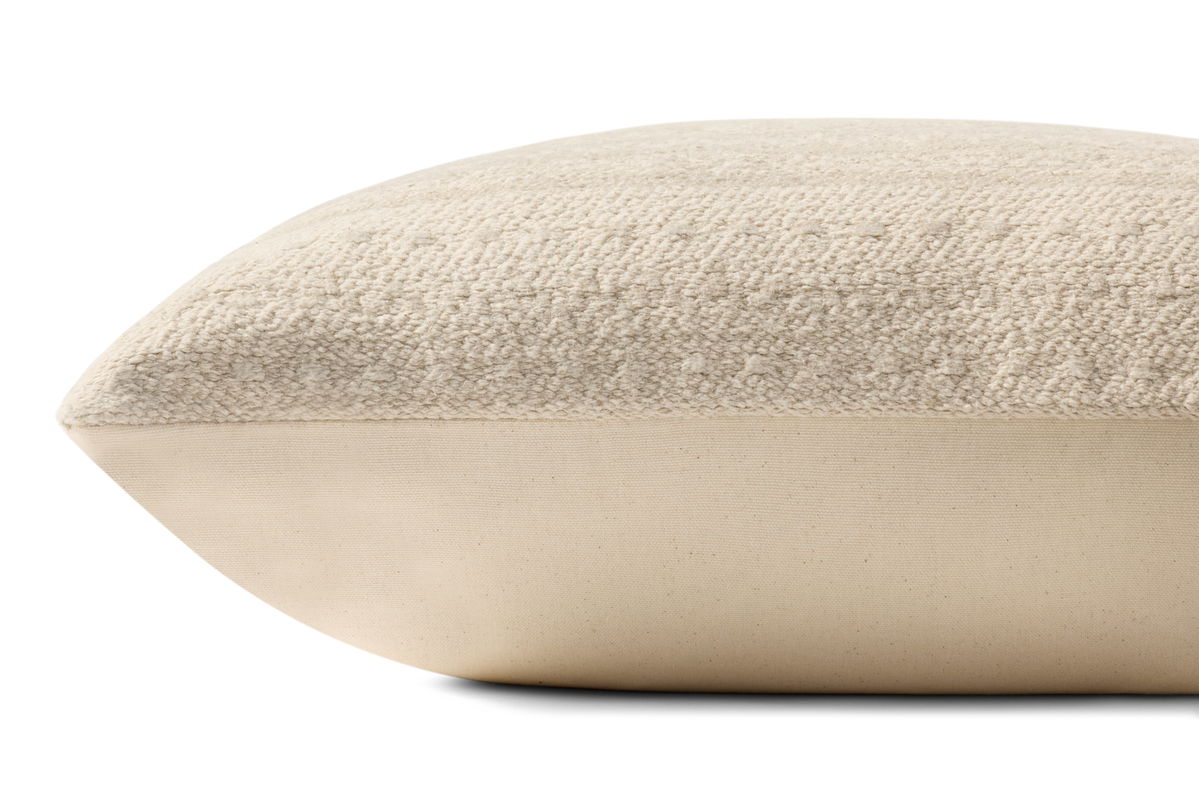 Loloi Natural Pillow, Decorative Pillow, 20" length x 20" width View 2