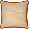 Cotton Fringe Accent Pillow Down, Decorative Pillow by Surya, 20" length x 20" width thumbnail