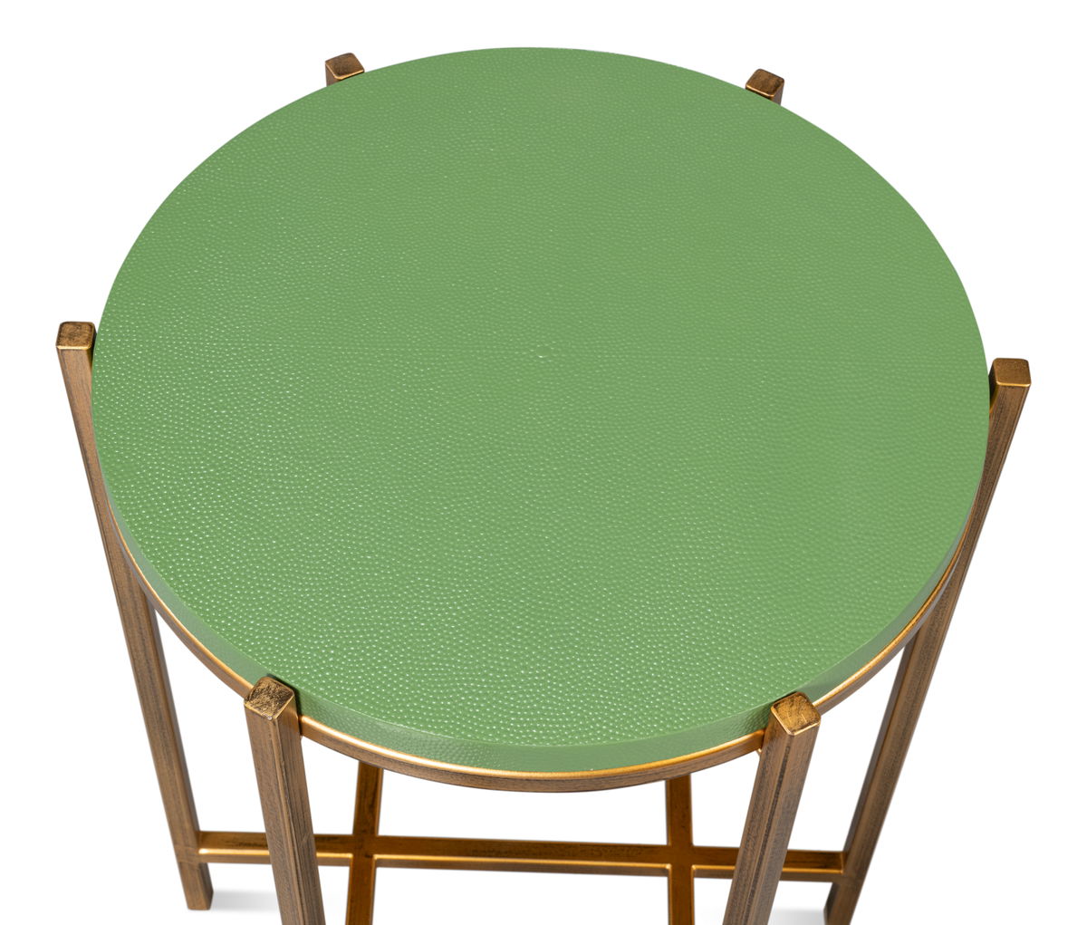 Spence Side Table  Watercress, by Sarreid, 1'4" length x 1'4" width x 1'9" height View 10