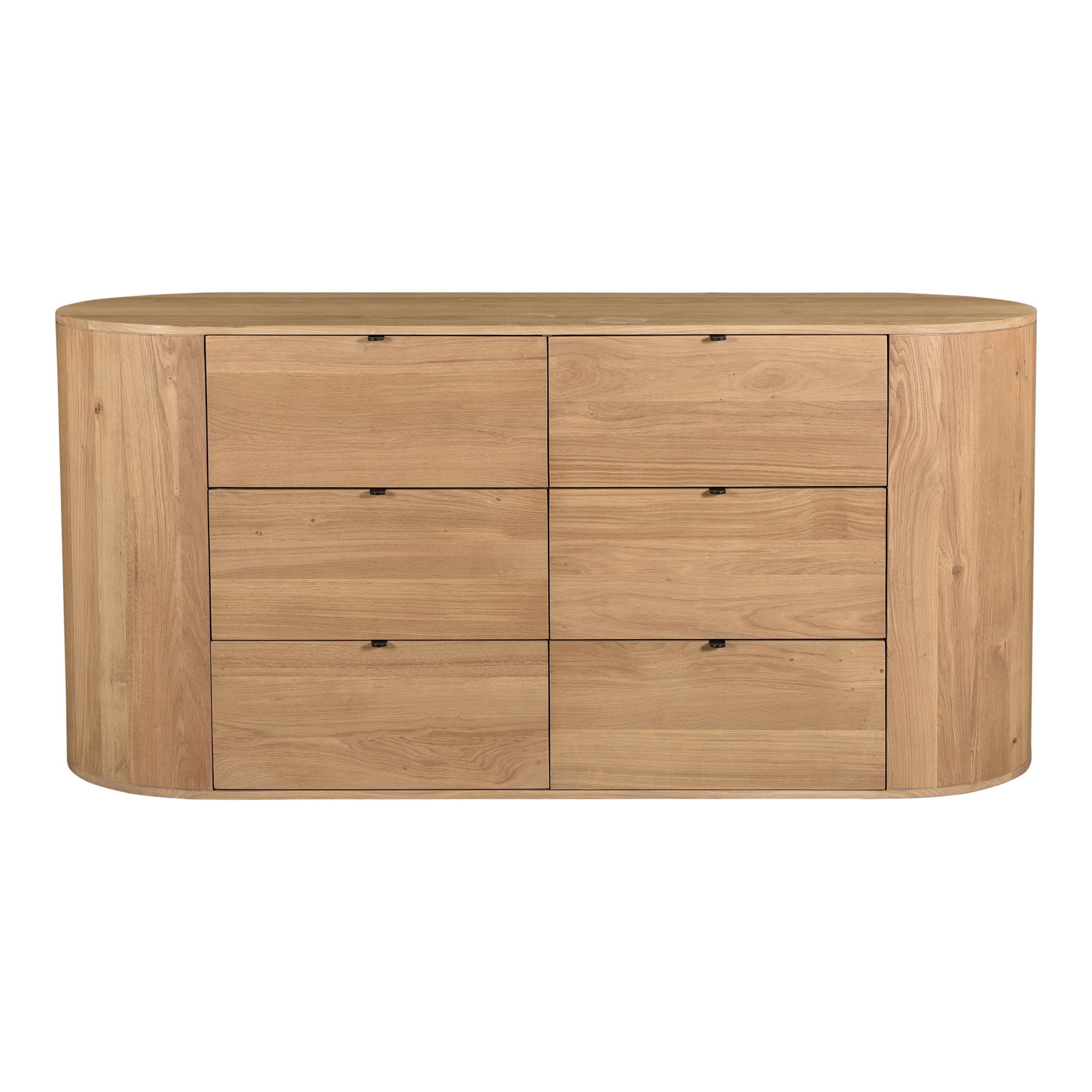 Theo 6 Drawer Dresser Natural, by Moe's Home, 66" width x 31.5" height x 22.5" depth View 1