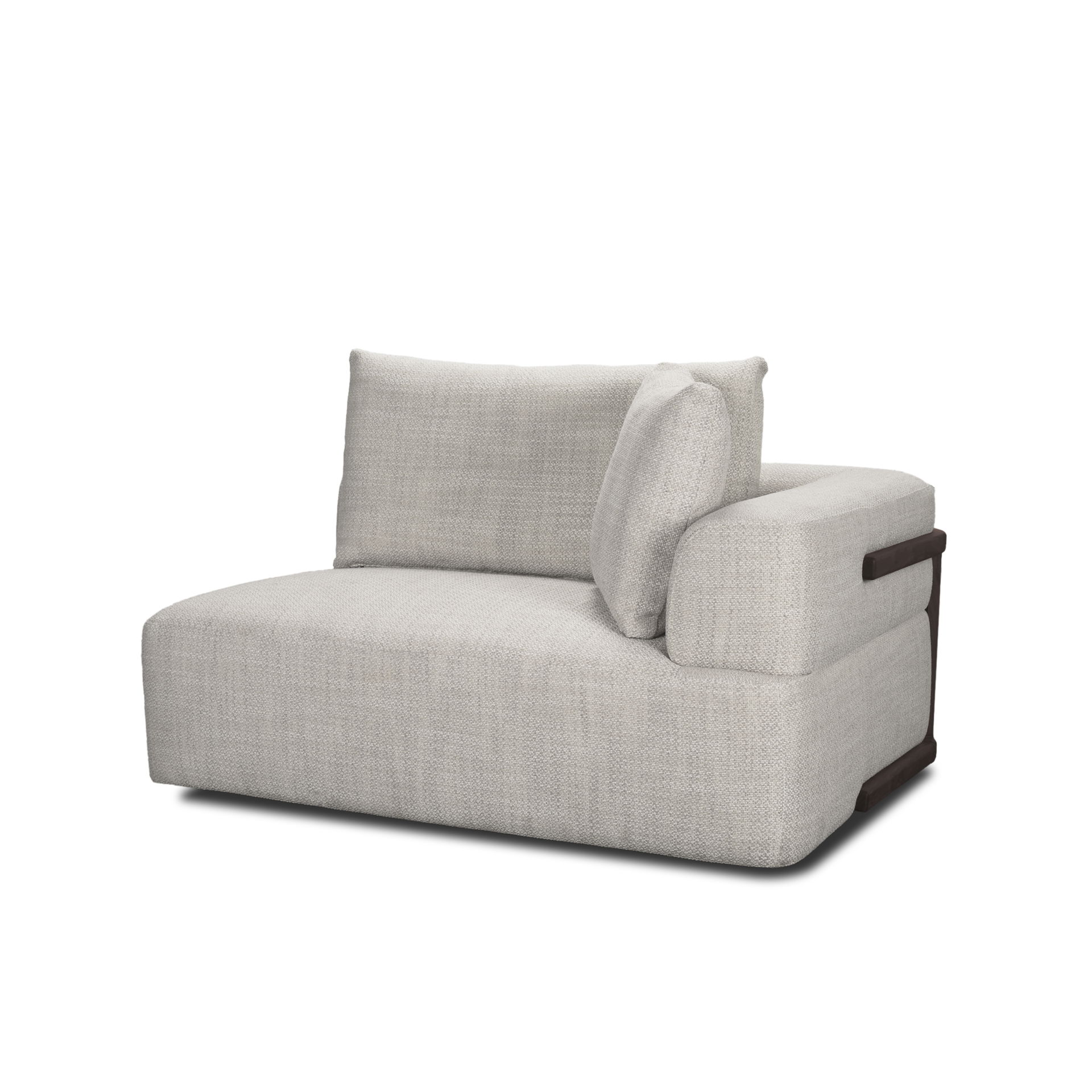 Warner Gray Two Piece Sofa Set, Sectional Sofa by Mercana, 113" length x 40.2" width x 32.68" height View 5