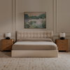 Sebastion King Storage Bed Cream, by Moe's Home, 80.31" width x 44.88" height x 85.43" depth thumbnail 8